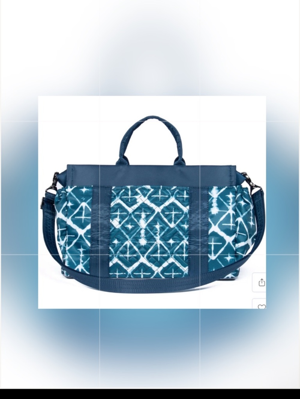 Lug Romper Two Tote in Diamond Navy